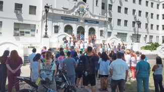 Axel Vázquez presente: residentes del Hospital Güemes realizaron un homenaje a su compañero