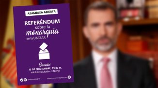 Estudiantes de Zaragoza se organizan por un referéndum contra la monarquía