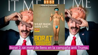 Borat y el escándalo con Rudolph Giuliani y Trump en las elecciones