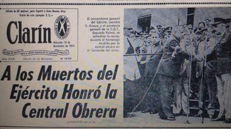 El día que la CGT homenajeó al Ejército en su “lucha antisubversiva”