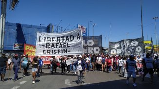 Corte en la Rotonda de San Justo por la libertad de militante del Polo Obrero