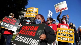 Amazon intimidó a trabajadores para que no voten por el sindicato, pero la lucha sigue