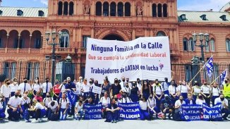 Trabajadores de Latam convocan una nueva movilización: “Que el gobierno cumpla lo prometido”