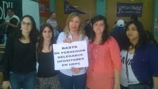 Fuerte apoyo a la delegada escolar Cecilia Ruiz en el Encuentro Nacional del CeProDH