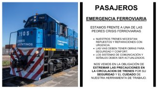 Finalizó el trabajo a reglamento de los conductores de trenes