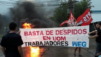 Córdoba: corte frente a la fábrica WEG por siete despidos 