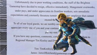 Trabajadores de tienda Gamestop renunciaron en masa con la venta de "Tears of the Kingdom"