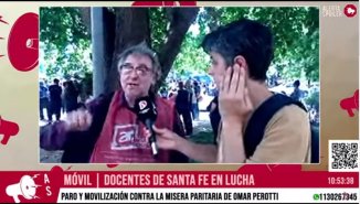 &#129404; DOCENTES DE SANTA FE EN LUCHA | Móvil: paro y movilización en rechazo a la paritaria de Perotti - YouTube