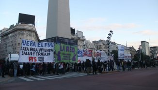 Trabajadores ocupados y desocupados se manifestaron por salario, IFE, vacunas y en apoyo a las luchas