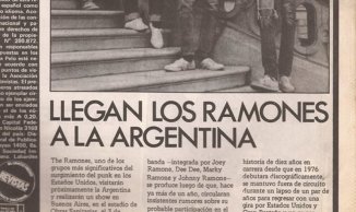 Hace 30 años los Ramones tocaban por primera vez en Argentina