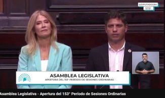 Kicillof inaugura las sesiones legislativas con una fuerte impronta punitivista