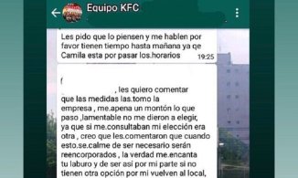 KFC despide por WhatsApp: trabajadores de comidas rápidas organizan otro tuitazo a las 18