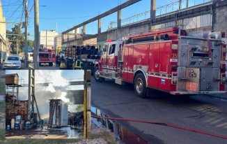 Tres de Febrero: incendio en una Chatarrera