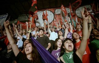 Argentinos Juniors: voces de secundarios en el acto anticapitalista