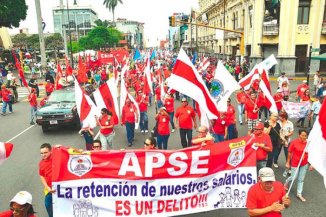 Jueves de huelga docente en Chile y Costa Rica