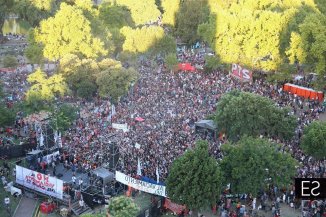  Masivo apoyo contra el vaciamiento del Grupo 23 en el Parque Centenario