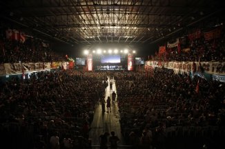 Con el estadio repleto, el PTS cerró un año con más fuerza militante