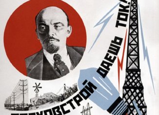 Lenin caracterizó al comunismo como el poder de los soviets más la electricidad