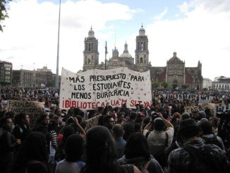 La UACM se moviliza en defensa de su presupuesto