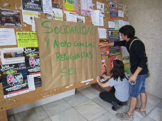 Colectivos estudiantiles impulsan campañas de solidaridad con los refugiados en Zaragoza y Barcelona