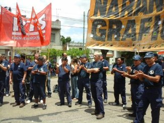 Acto en apoyo a los trabajadores de la gráfica Interpack I