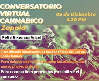 Convocan al primer conversatorio virtual cannábico de Zapala