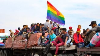 Contingente de migrantes LGBTI+, el primero en llegar a Tijuana