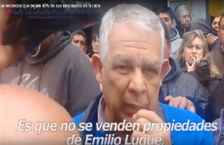 Video: Emilio Luque anuncia despidos masivos para sostener su rentabilidad