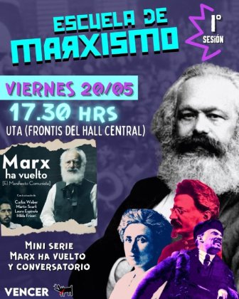 Arica: No te pierdas el inicio de la escuela de marxismo, ¡Inscríbete aquí!