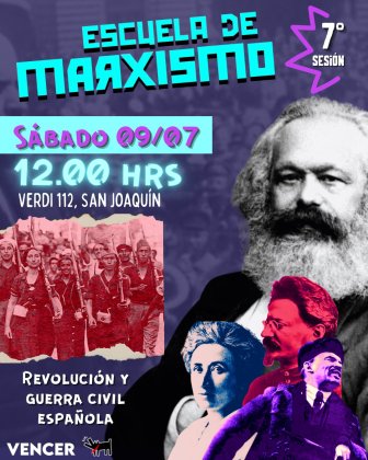 Este sábado: Conversatorio "Guerra civil y revolución española" en la Escuela de Marxismo