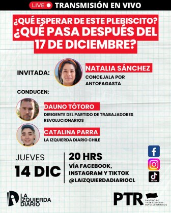 Conéctate y comenta en el programa de este jueves a las 20 hrs por las redes de La Izquierda Diario