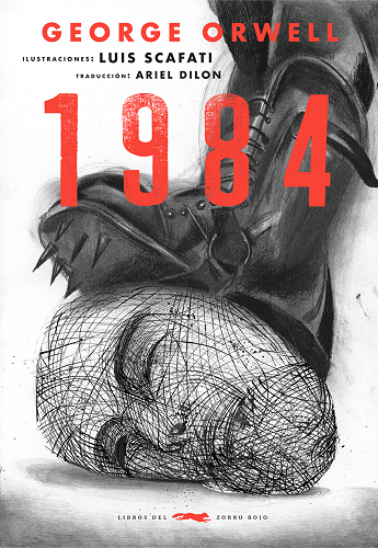 Portada de "1984", con sus ilustraciones