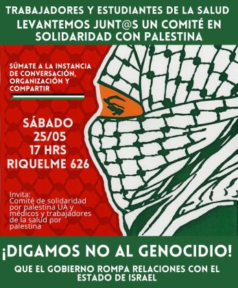 100 trabajadores de la salud, más de 50 médicos, firman carta en solidaridad con Palestina