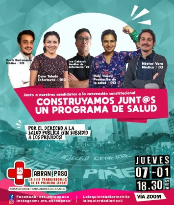 Construyamos junt@s un programa de salud hacia el proceso constitucional