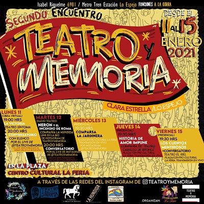 Segundo Encuentro de Teatro y Memoria en Población Clara Estrella - Lo Espejo 