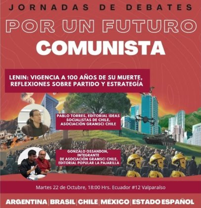 Por un futuro comunista: Lenin, vigencia a 100 años de su muerte; reflexiones sobre partido y estrategia se presenta en Valparaíso