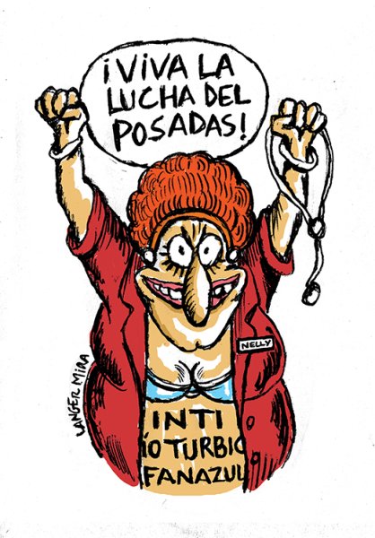 La Nelly de Langer pone el cuerpo: viva la lucha del Posadas