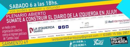 Plenario de la Izquierda Diario en Jujuy