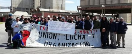 Trabajadores de Molino Minetti apoyan la lucha contra los despidos en Molino Cañuelas