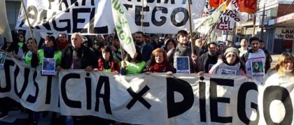 A los policías asesinos de Diego Cagliero se los condenó por la lucha y la movilización 