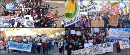 Chubut: Una multitud marchó en Comodoro Rivadavia, Trelew, Esquel y Puerto Madryn contra el veto de Milei y en defensa de la universidad pública