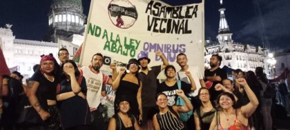 Tres de febrero: asambleístas movilizaron contra el plan motosierra