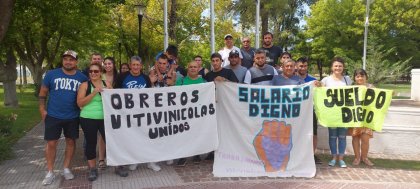 San Rafael: trabajadores vitivinícolas se movilizan por un salario digno