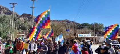 Comunidades originarias realizaron acto contra la represión en Jujuy 