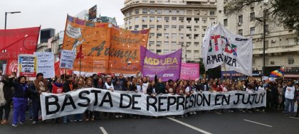 Paro y movilización docente en solidaridad con la lucha en Jujuy