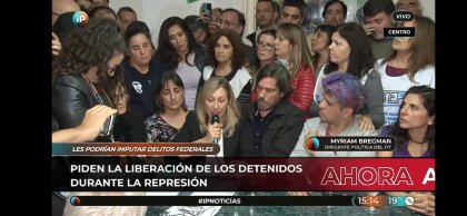 Gran repercusión de la conferencia de prensa que exigió la liberación de los detenidos en Congreso