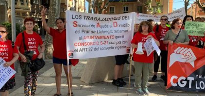 Las trabajadoras del SAD del Prat del Llobregat van a la huelga por el incumplimiento del convenio