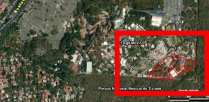 Vecinos de Tlalpan frenan la tala de arboles por la empresa Six Flags