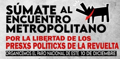 Paro 10 de diciembre: organicemos una gran movilización por la libertad de lxs presxs politicxs