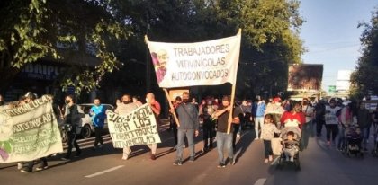 Vitivinícolas en el paro docente: “La unión de los trabajadores en la única forma que tenemos para hacernos escuchar”